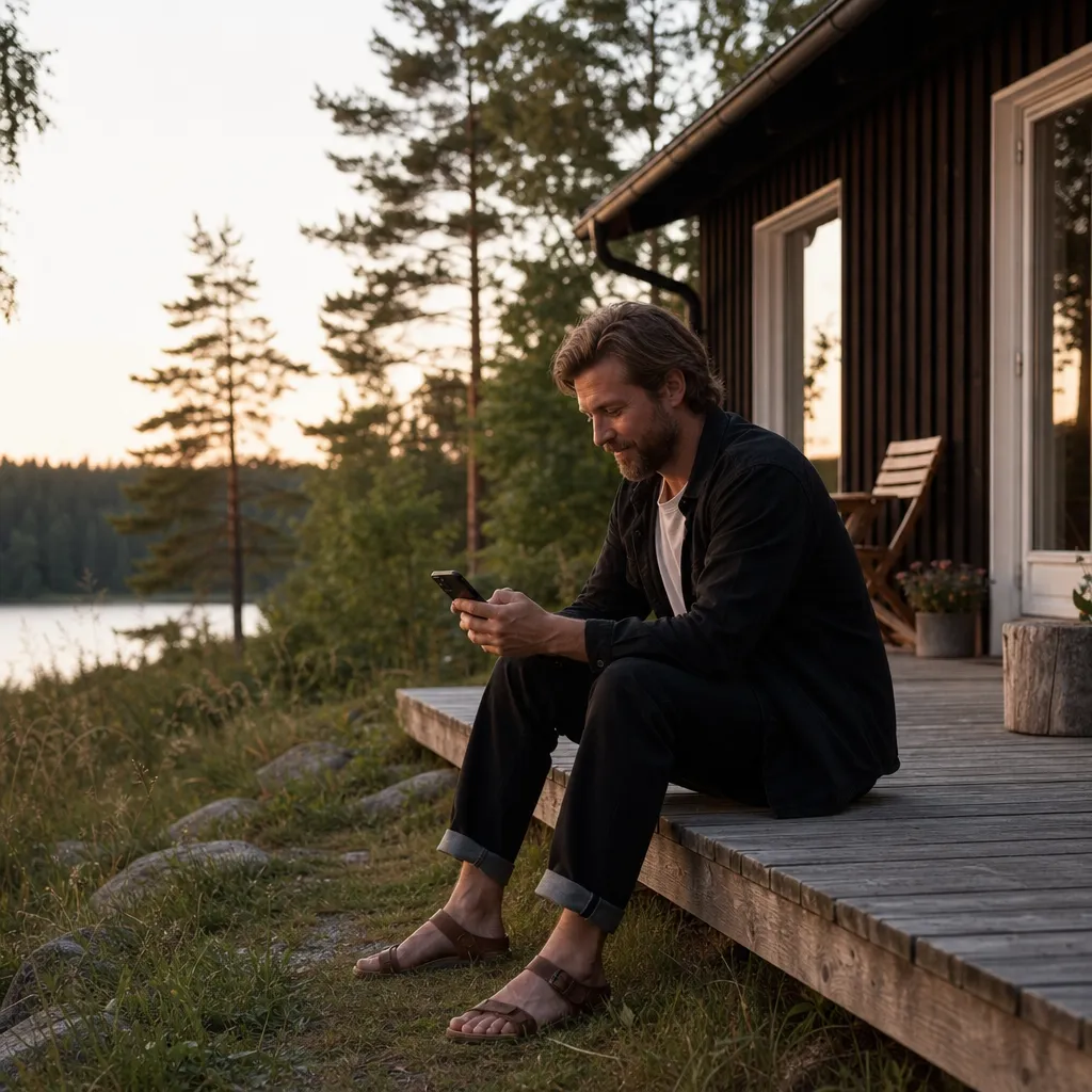 Fritidshus i svensk glesbygd — här avgör nätet om du har täckning på trädäcket.